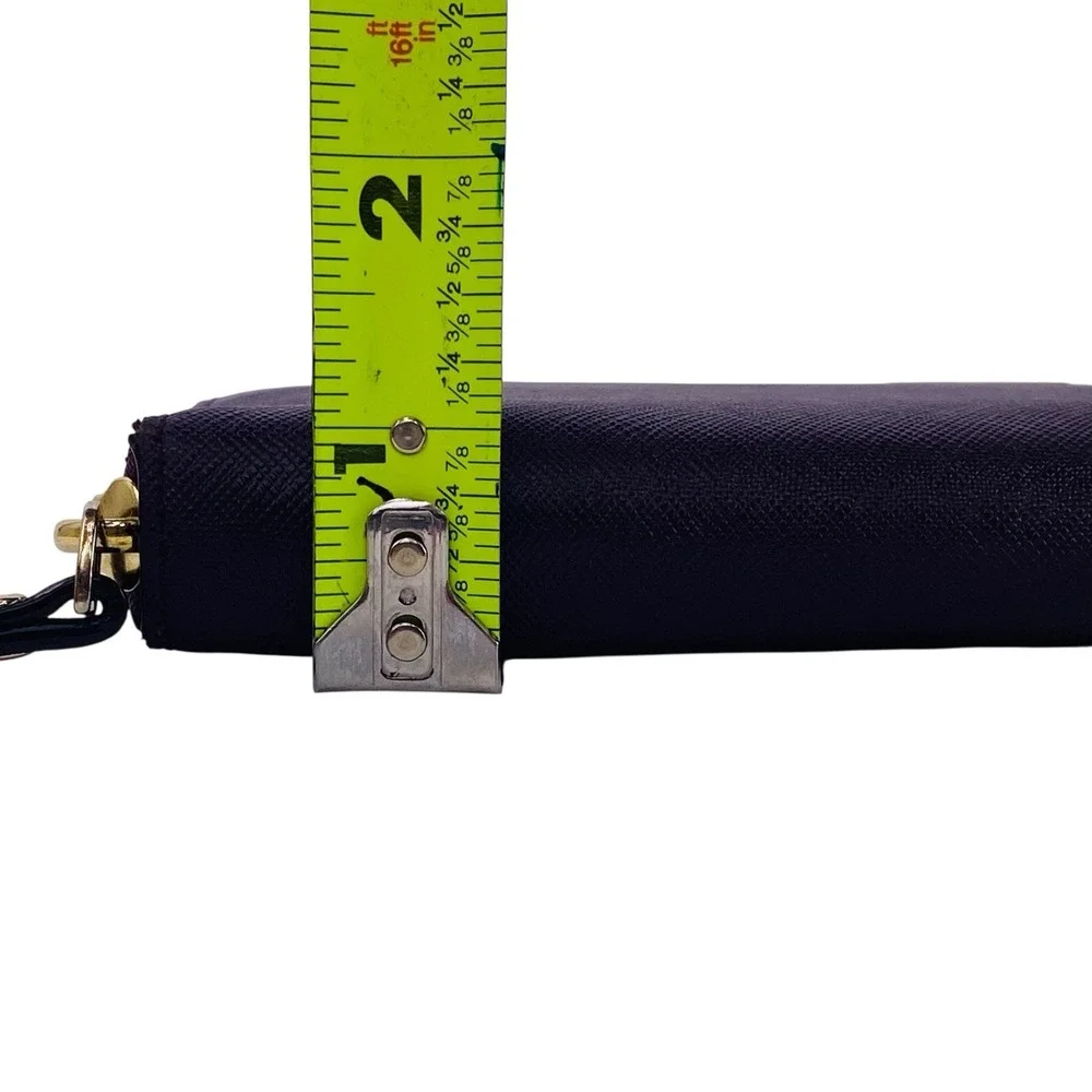 Kate Spade New York Laurel Way Talla Texture Deep Plum Leather Zip AroundWallet